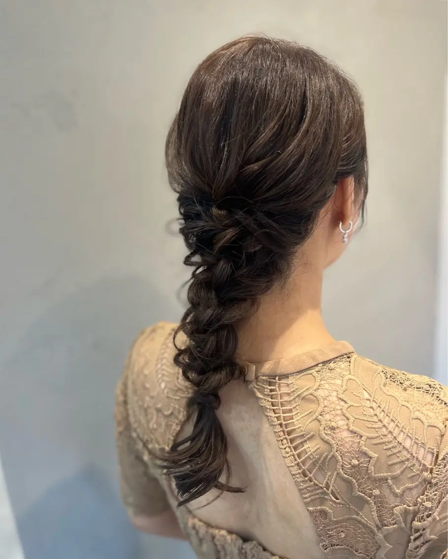 ヘアアレンジ ヘアセット ヘアメイクネイリスト hidemi中目黒のヘアスタイル