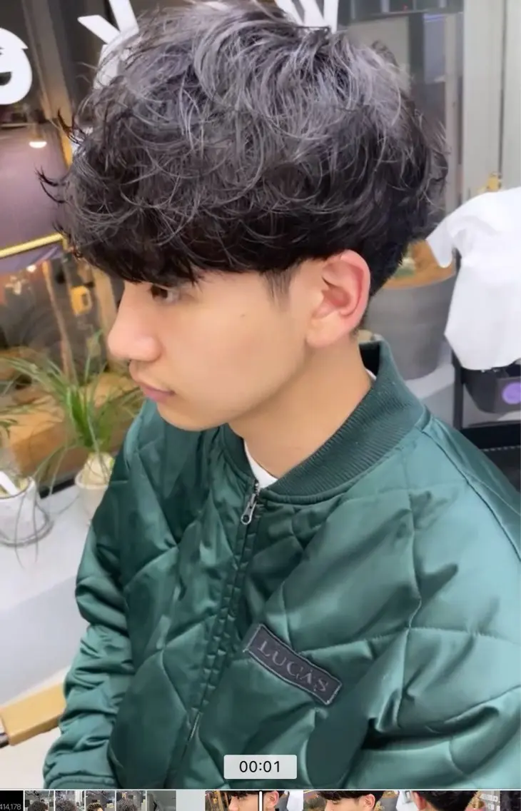 ショート パーマ メンズ メンズ専門サロン wokeのヘアスタイル