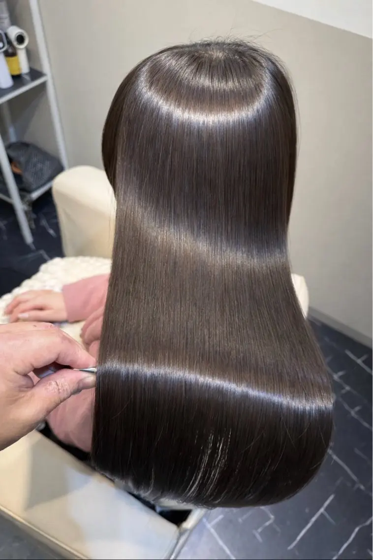 ロング カラー カット ヘアカラー トリートメント ulu+sia/ 神戸本格派髪質改善のヘアスタイル