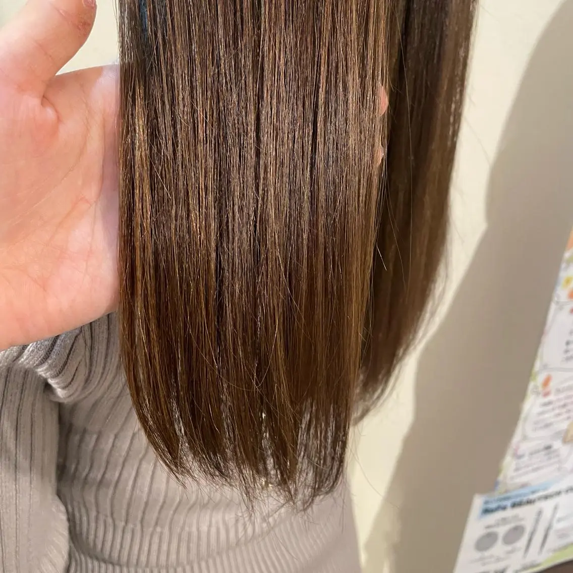 ロング カラー ベージュカラー 青田 明日海のヘアスタイル
