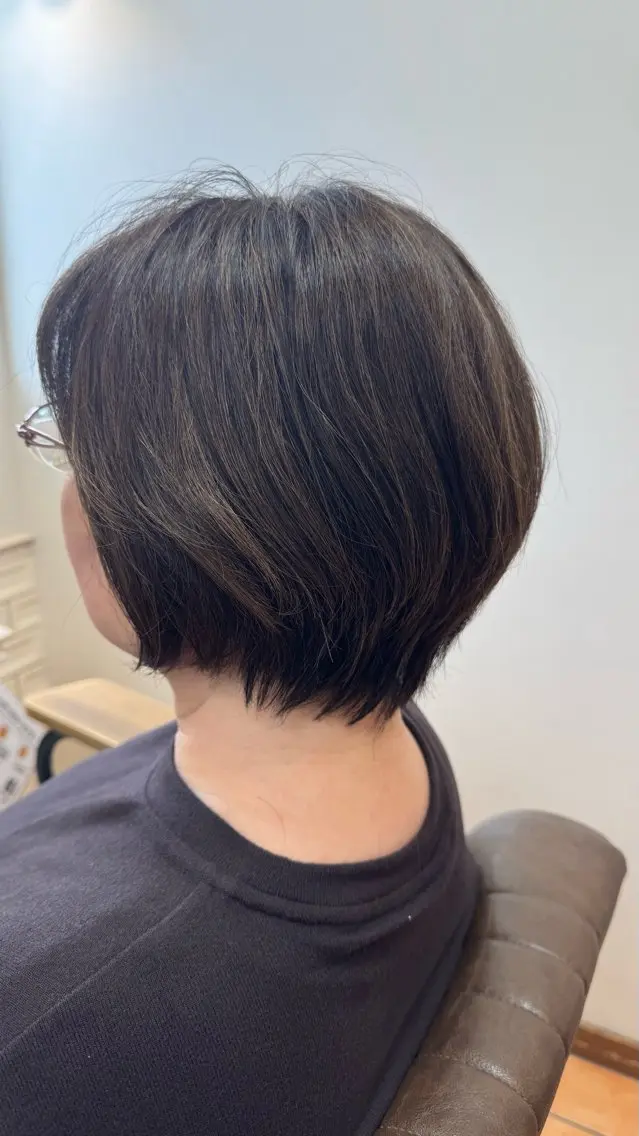 ショート カット ヘアカラー トリートメント 奈良／富雄／生駒 ショート/川元裕範のヘアスタイル