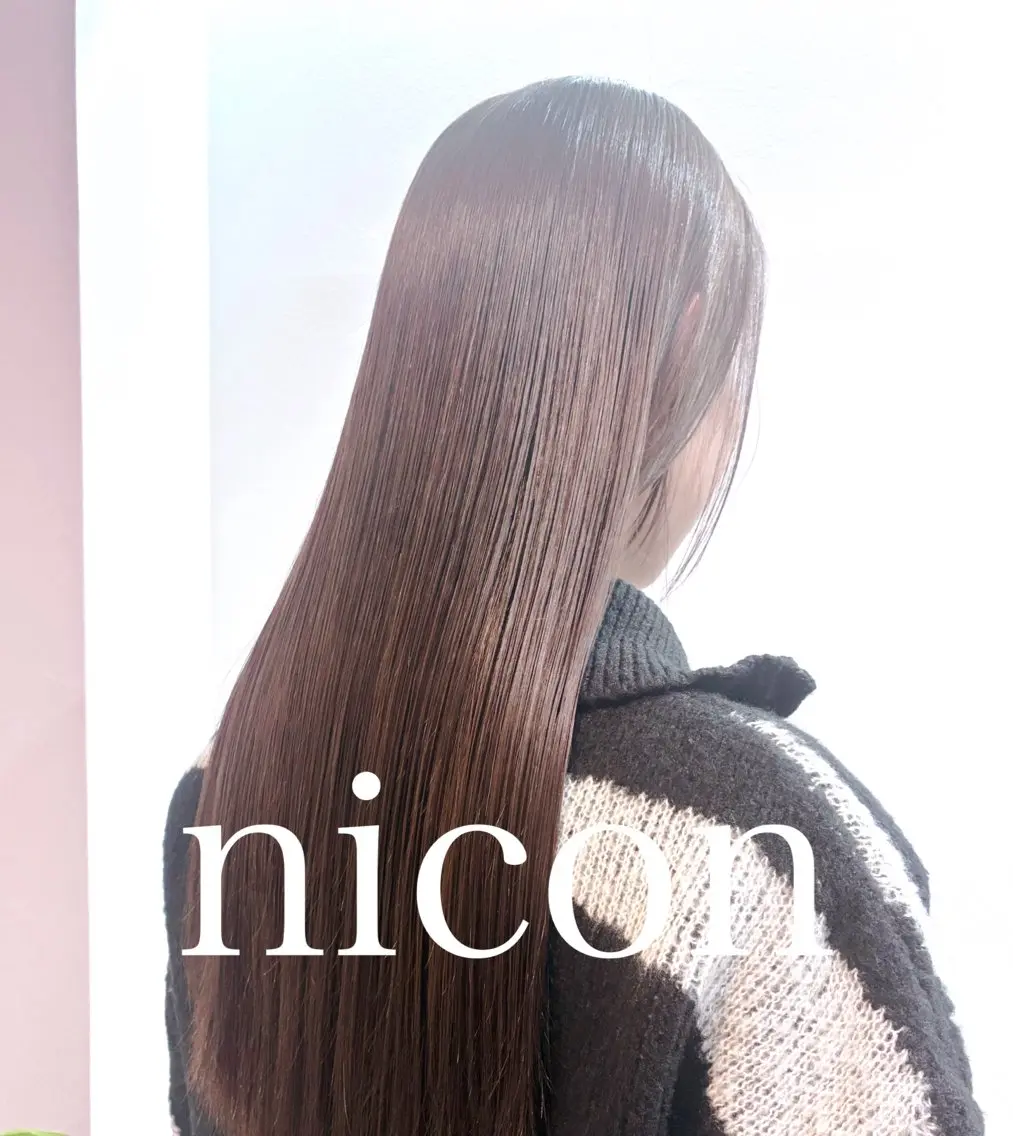 ロング カット ヘアカラー トリートメント ヘッドスパ 髪質改善 髪質改善カラーのヘアスタイル