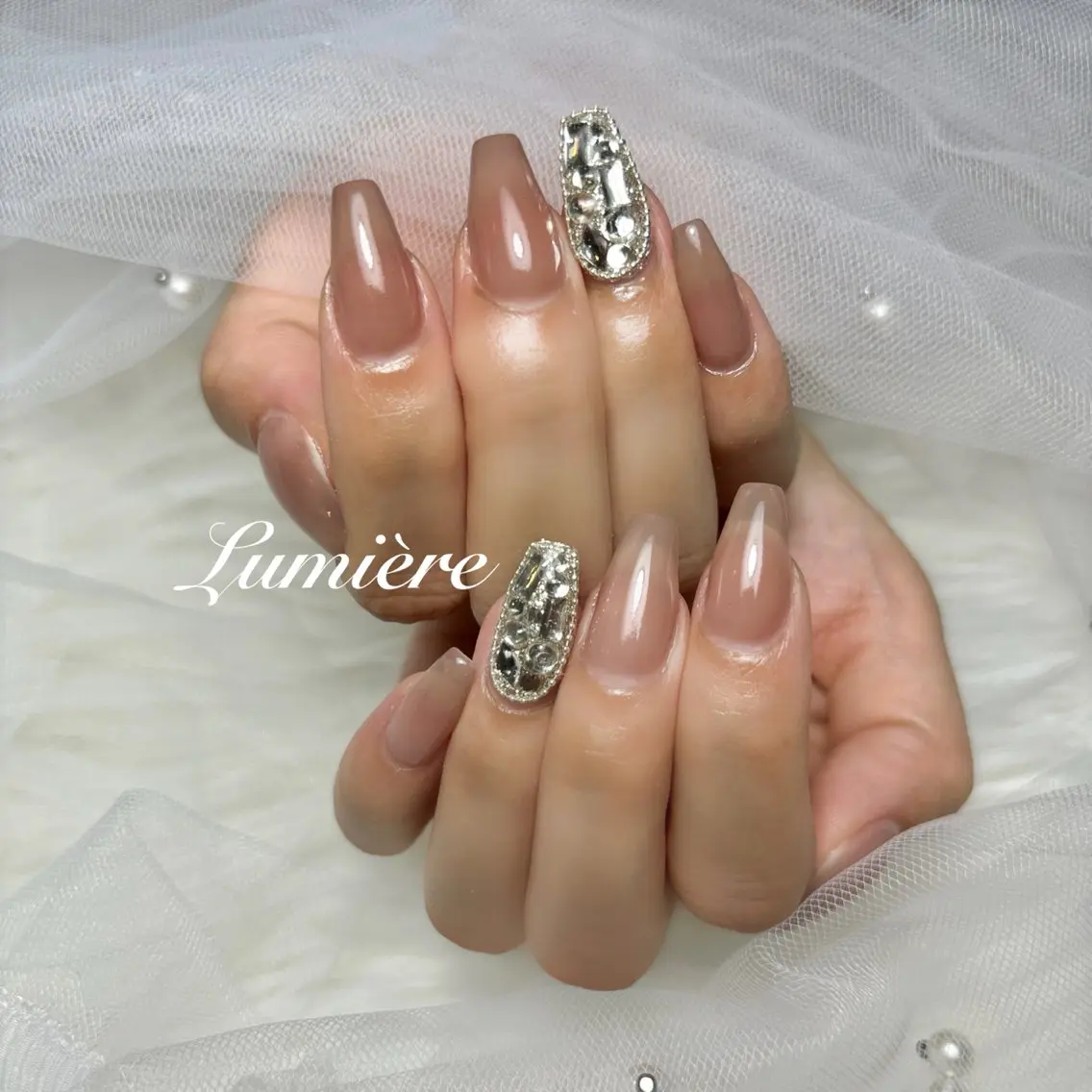ネイル Lumière｜ ロング｜ワンホンのネイルデザイン