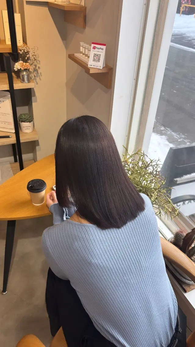 ミディアム カット ヘアカラー 🎀暖色カラー🎀 airi♡のヘアスタイル