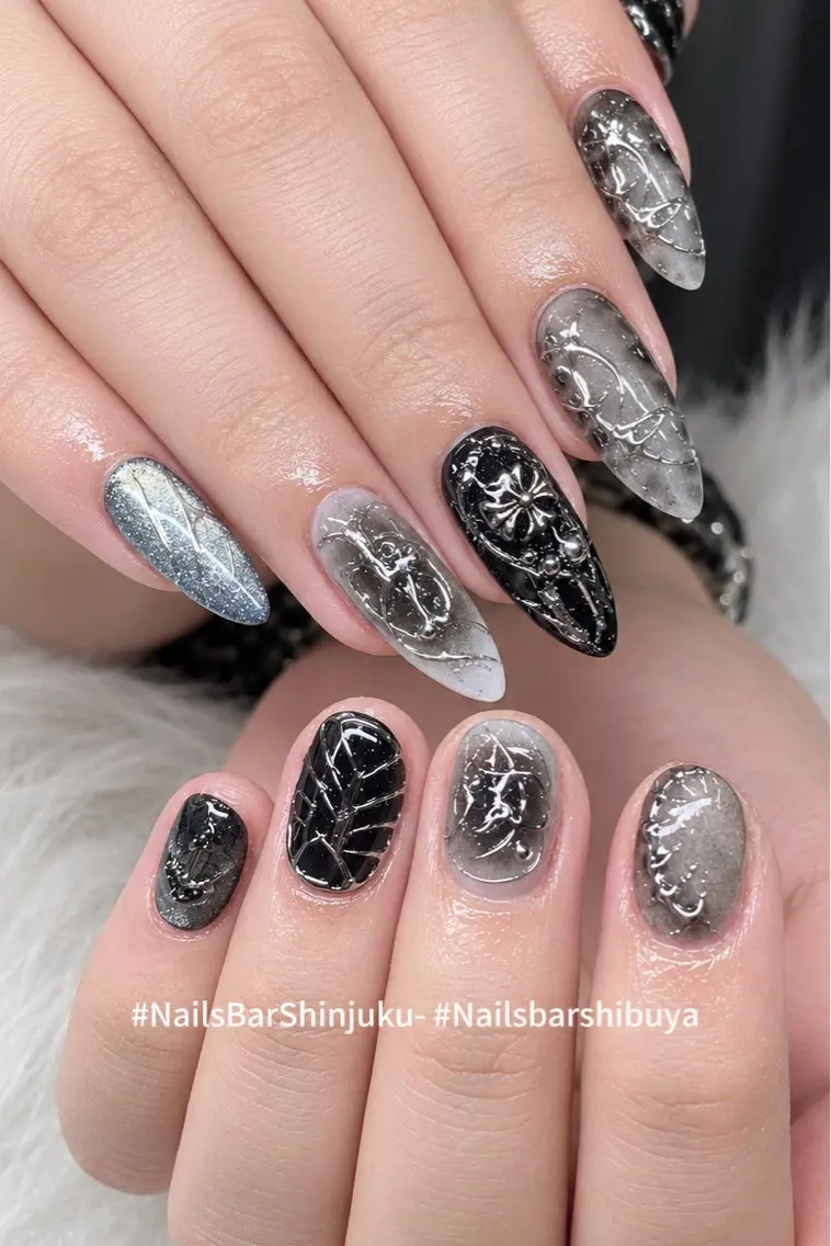 ネイル 長さ出し フレンチネイル ジェルネイル 韓国ネイル ロングネイル NAILS BAR SHINJUKUのネイルデザイン