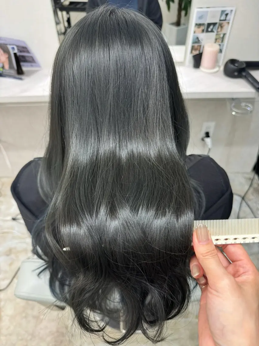 💎color💎顔周りカット＋潤い艶カラー＋oggiottoケアトリートメント＋marbb𓂃◌𓈒𓐍の写真