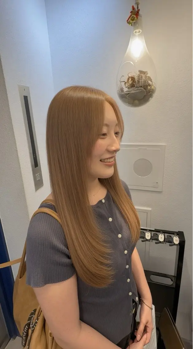 ロング カラー カット ヘアカラー トリートメント 渋谷/ハイトーン 西澤 ジュンヤのヘアスタイル