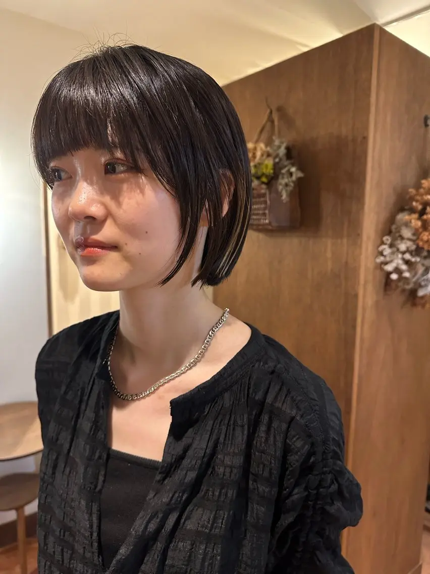 ショート かつやま めいのヘアスタイル