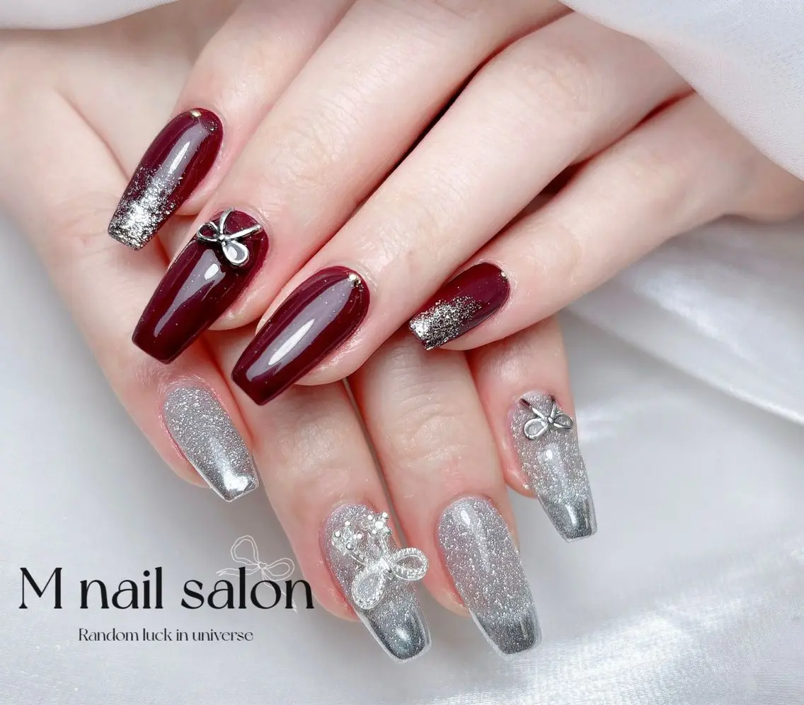 ネイル ハンドネイル M🌷nail 長さだし専門店のネイルデザイン