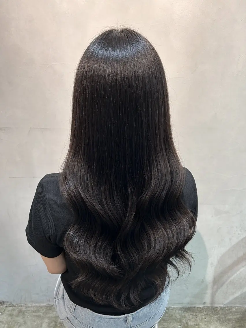 ロング カラー ブラウンカラー 透明感カラー ダークブラウン カット ヘアカラー トリートメント 渋谷/トレンドヘア 🦋🤍ふうかのヘアスタイル