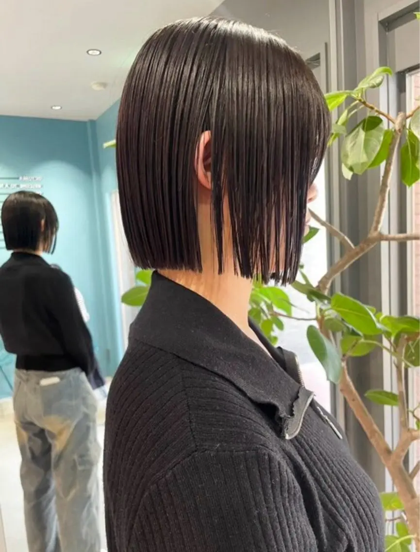 🌟【minimo限定】🌟切りっぱなしボブ☆*:.｡.の写真