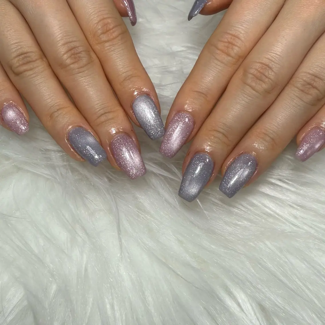 ネイル 長さ出し マグネットネイル ハンドネイル L'ino nailのネイルデザイン