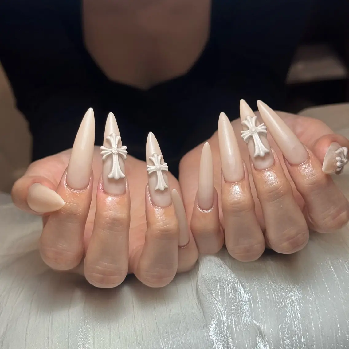 ネイル ジェルネイル 韓国ネイル ロングネイル 持ち込み パラジェル ハンドネイル Luci Nail Shinokuboのネイルデザイン