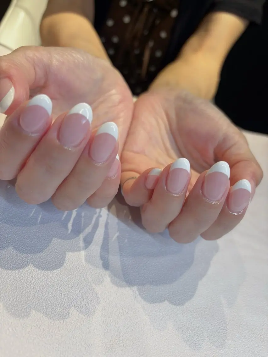 ネイル フレンチネイル シンプルネイル ハンドネイル china 🌙.・+のネイルデザイン
