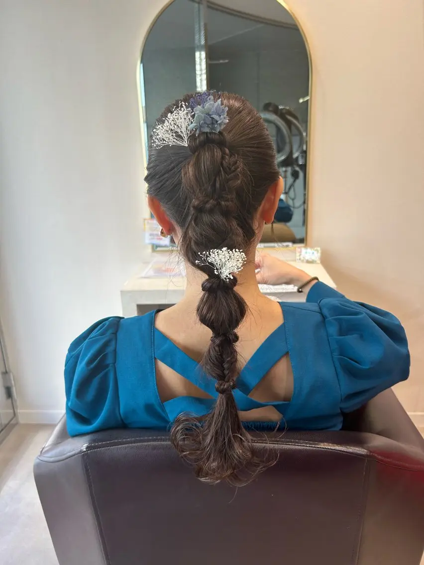 ロング ヘアアレンジ ヘアセット 横浜カラー/ブリーチ SAKI💫のヘアスタイル