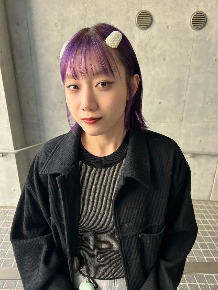 ミディアム カラー 🌈メンズパーマ🌈 メンズカットアリサのヘアスタイル