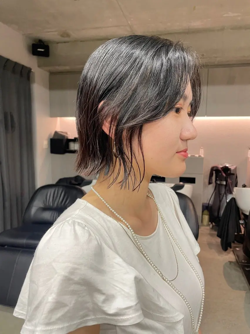 ミディアム カラー カット ヘアカラー 表参道🌿赤み消し カラー/チナツのヘアスタイル