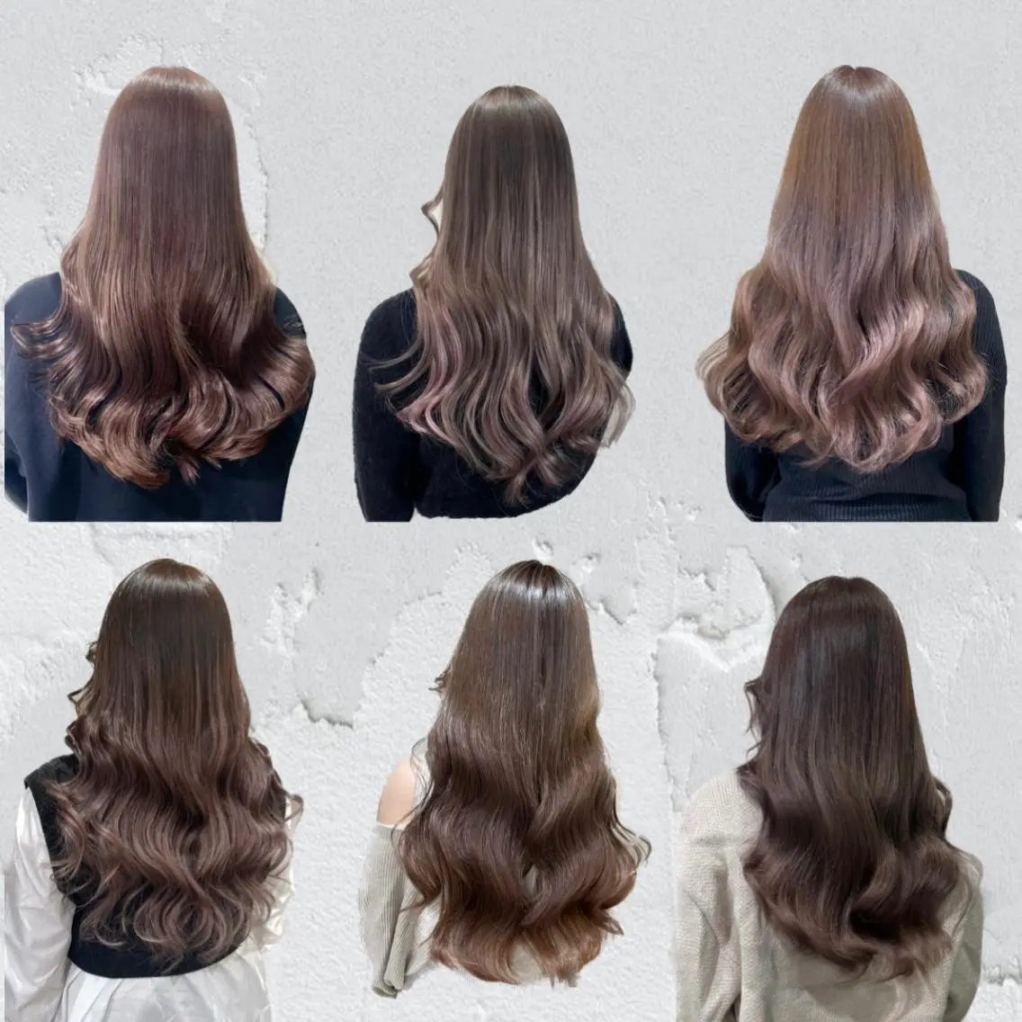 ロング カラー ダブルカラー グレージュ ヘアカラー トリートメント ヘッドスパ 🦋美髪／エクステ 🦋アベイクミのヘアスタイル