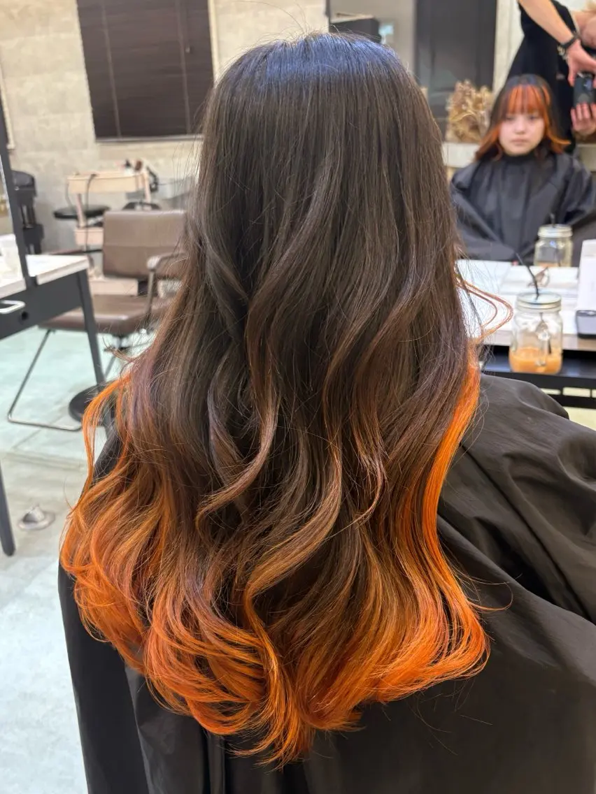 セミロング カラー Loob.TOKYO YUUNAのヘアスタイル