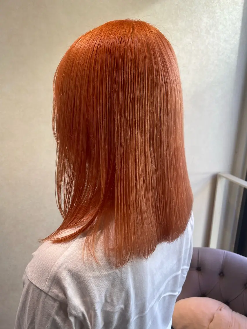 ミディアム カット ヘアカラー 柳井 準平のヘアスタイル