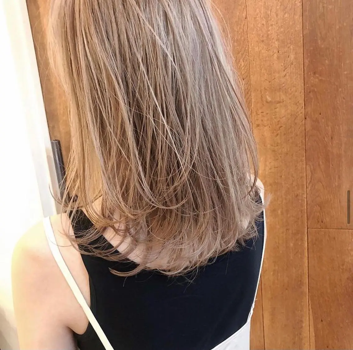 ミディアム カラー ヘアカラー HATSUMEI ゆうまのヘアスタイル