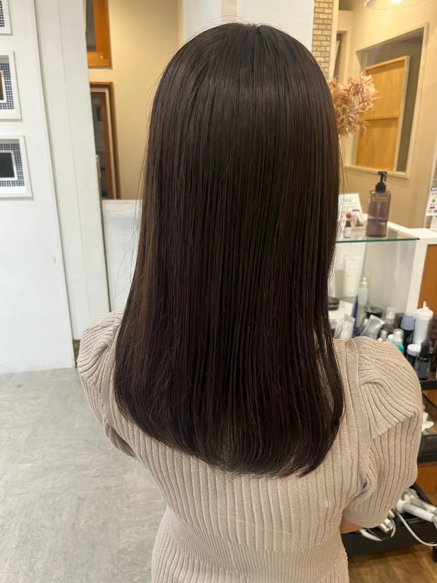 ロング トリートメント カット ヘアカラー トリートメント 無料カットモデル‪✨ ✂️Nanami🌷のヘアスタイル