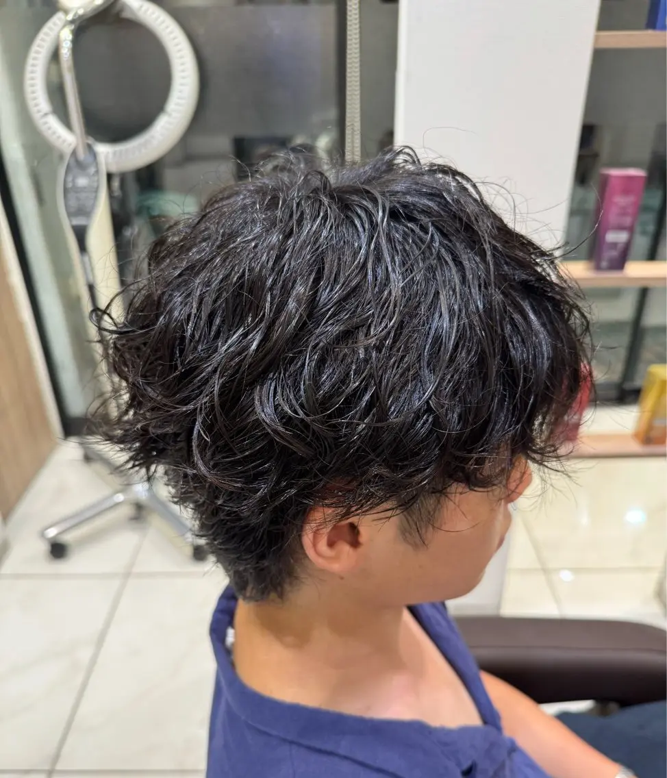 【シャドウパーマ🇰🇷】メンズカット✖️パーマ🌀【お洒落でかっこいいトレンドスタイル🥀】の写真