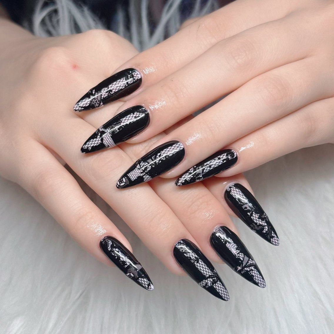 ネイル フットネイル フレンチネイル グラデーション 韓国ネイル ロングネイル ハンドネイル Hani Nail Salonのネイルデザイン