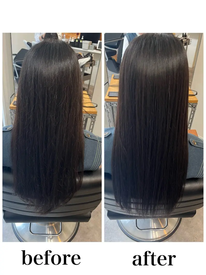 ロング ヘアカラー トリートメント OFF YUYAのヘアスタイル