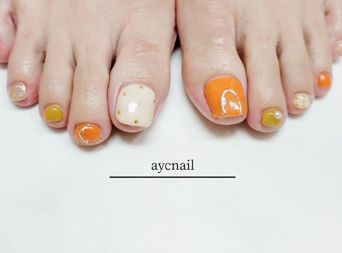 ネイル フットネイル フットネイル 推しネイル | 　aycnailのネイルデザイン