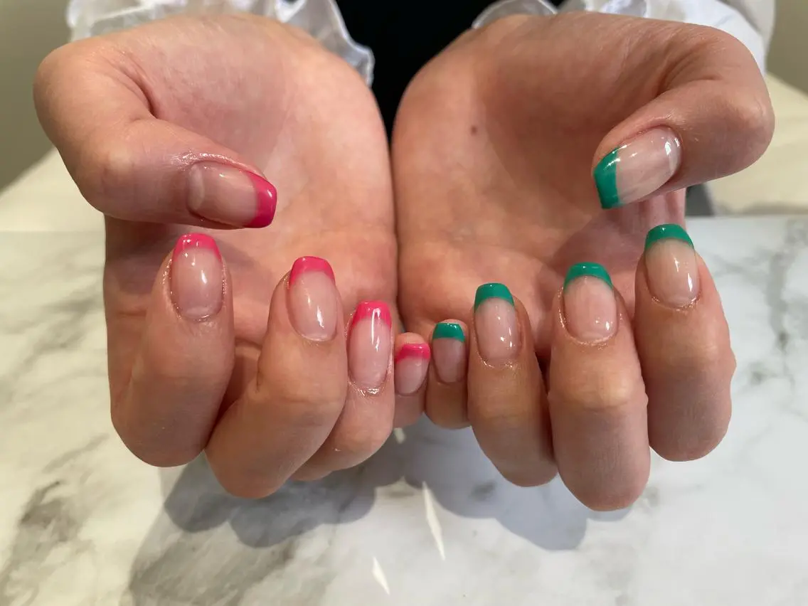 ネイル ハンドネイル RICO Nail パーツつけ放題🌈のネイルデザイン