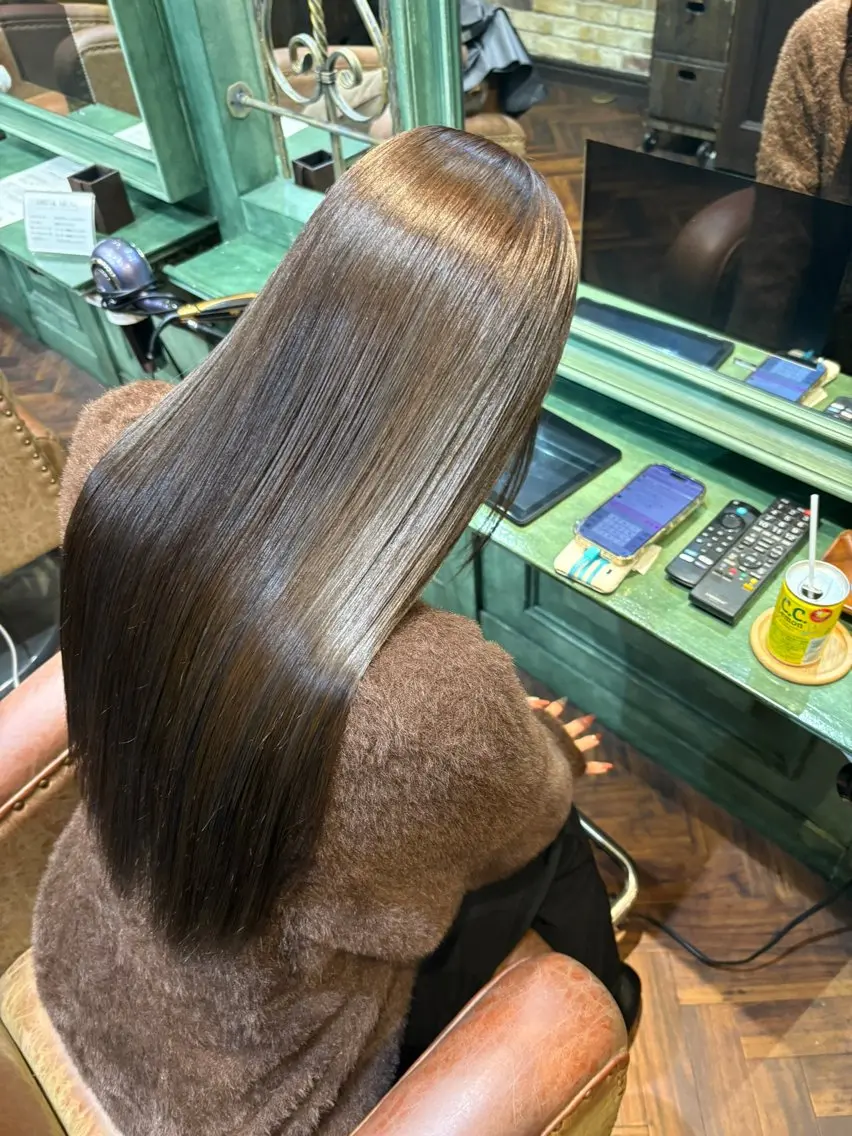 ロング 髪質改善 トリートメント カット ヘアカラー トリートメント 新宿/髪質改善✨ 透明感カラー/須田のヘアスタイル