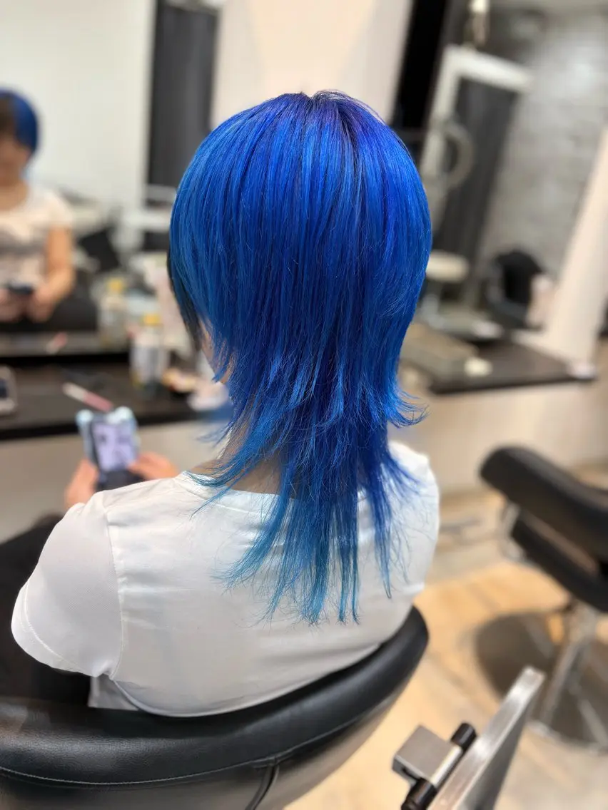 ミディアム カット ヘアカラー 美容室シャルム⭐️ 清水 勇希🩷のヘアスタイル
