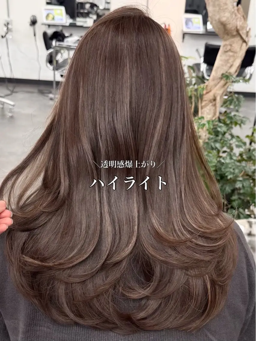 ロング カラー ブリーチ ハイライトカラー ハイライト ヘアカラー ハイライト/レイヤー 河原町/Manatoのヘアスタイル