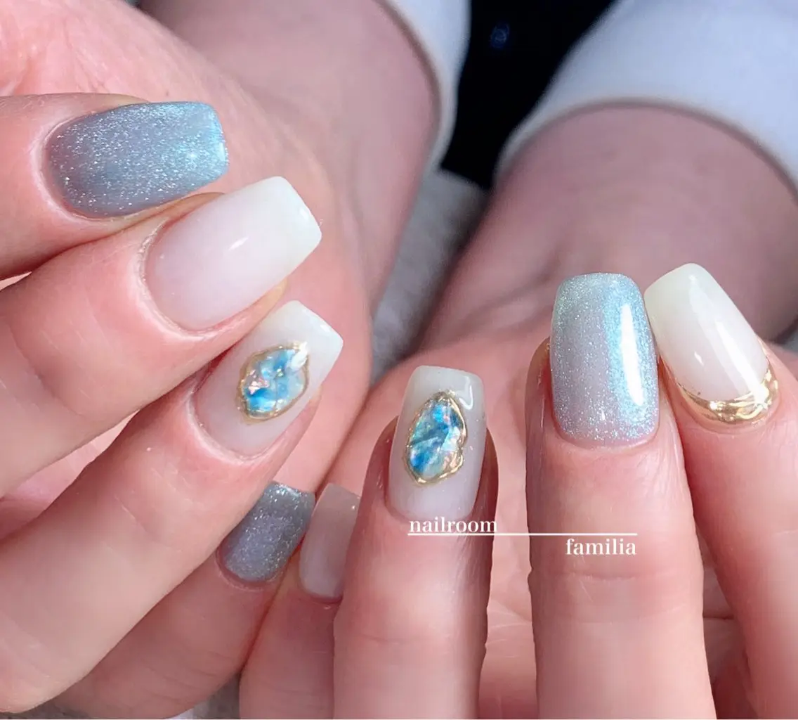 ネイル マグネットネイル -nailroom- familiaのネイルデザイン