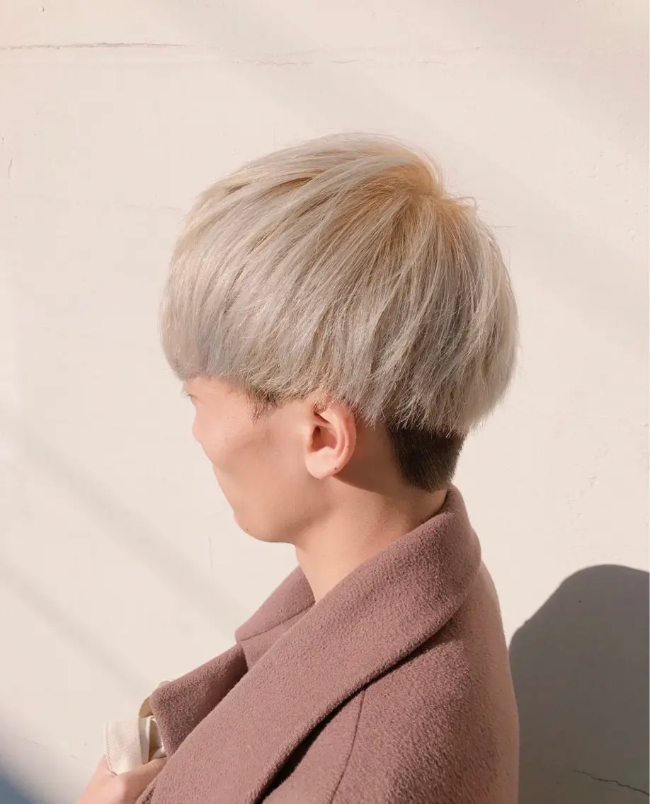 モーニングカット＆ダブルカラーの写真