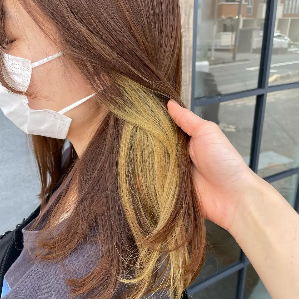 ロング イエローカラー カット ヘアカラー 🫧艶髪/ブリーチ 🐳honami🫧のヘアスタイル
