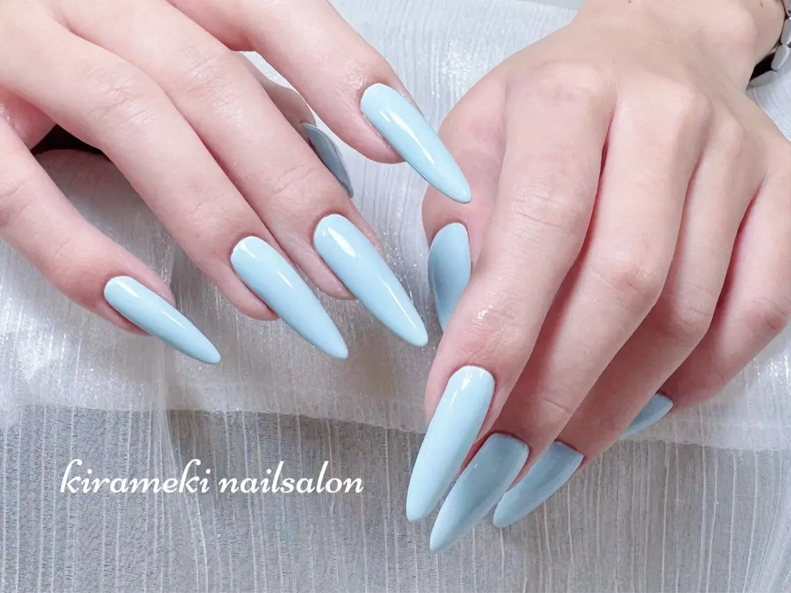 【チップ長さ出し】💅長さ出しワンカラー💫¥7980の写真