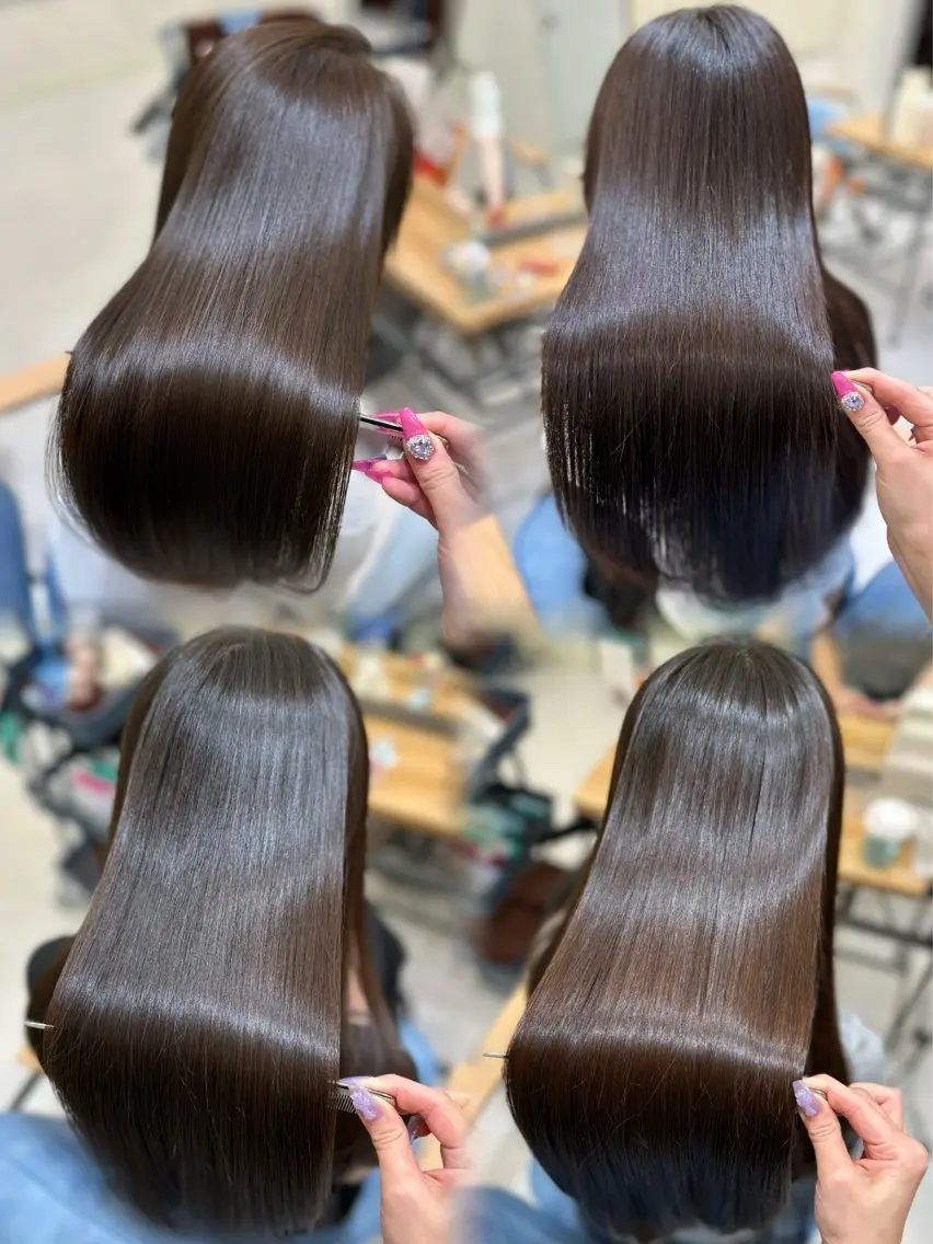 ロング 縮毛矯正 トリートメント 髪質改善🩵縮毛矯正 代々木/木下のヘアスタイル