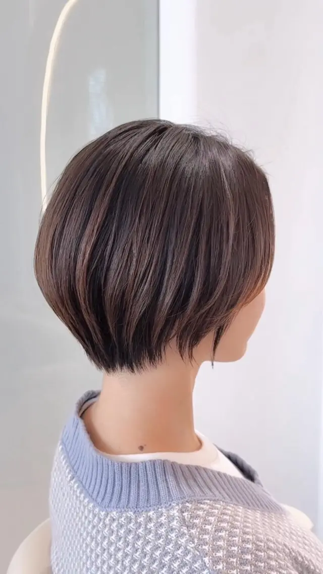 ショート カラー カット ヘアカラー トリートメント 【渋谷】ボブ・ レイヤーボブ特化✂︎のヘアスタイル