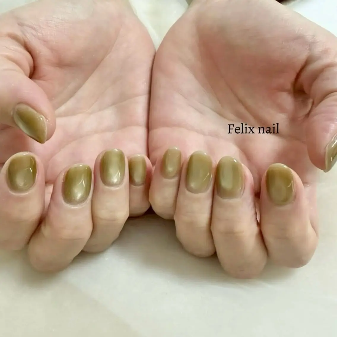 ネイル ハンドネイル フェリックスネイル 大人綺麗/トレンドのネイルデザイン