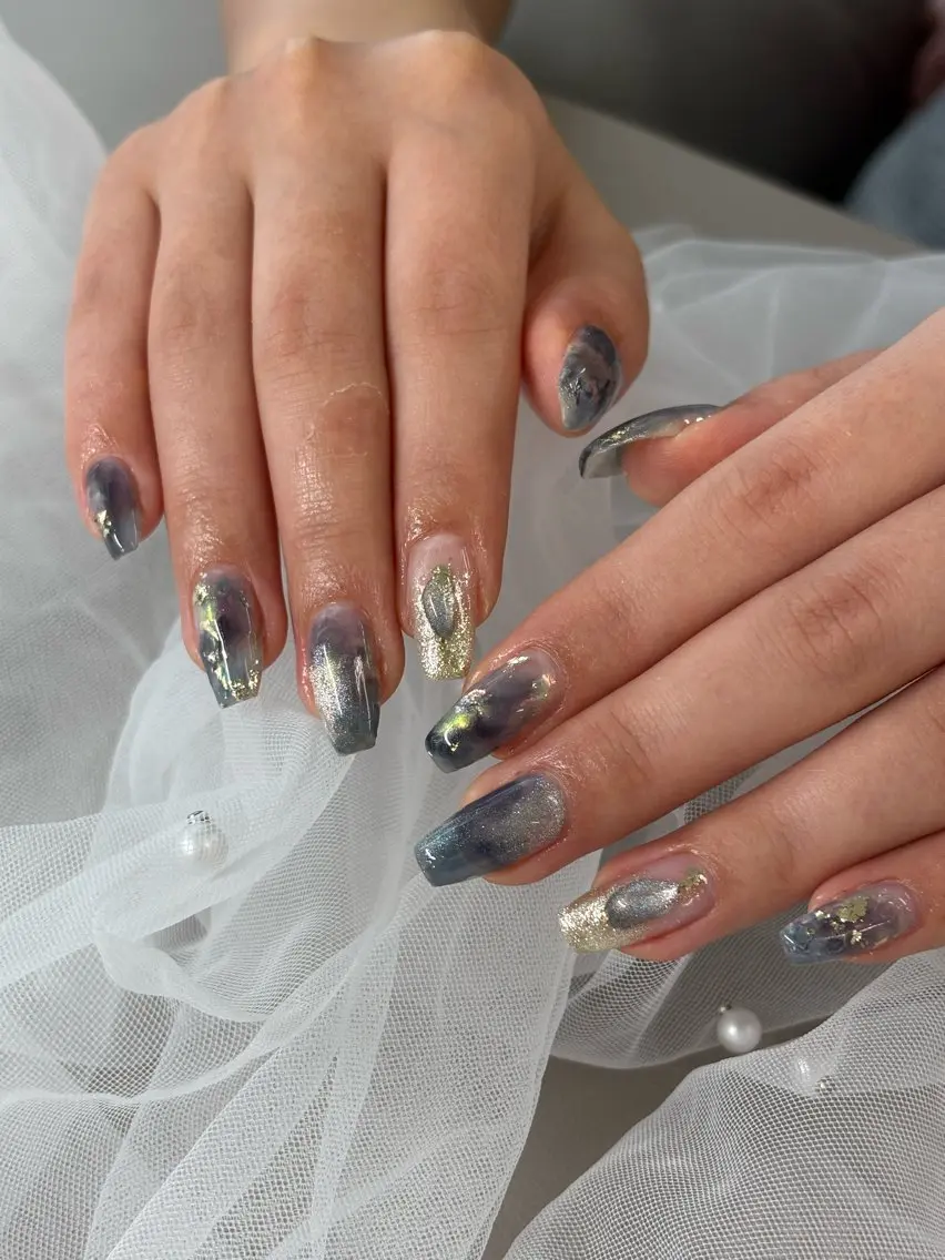 ネイル ハンドネイル salon iris 🦋北広島市大曲のネイルデザイン