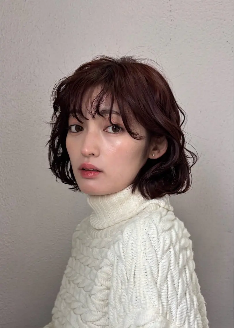 ミディアム パーマ kaze代官山 🪽kanameのヘアスタイル