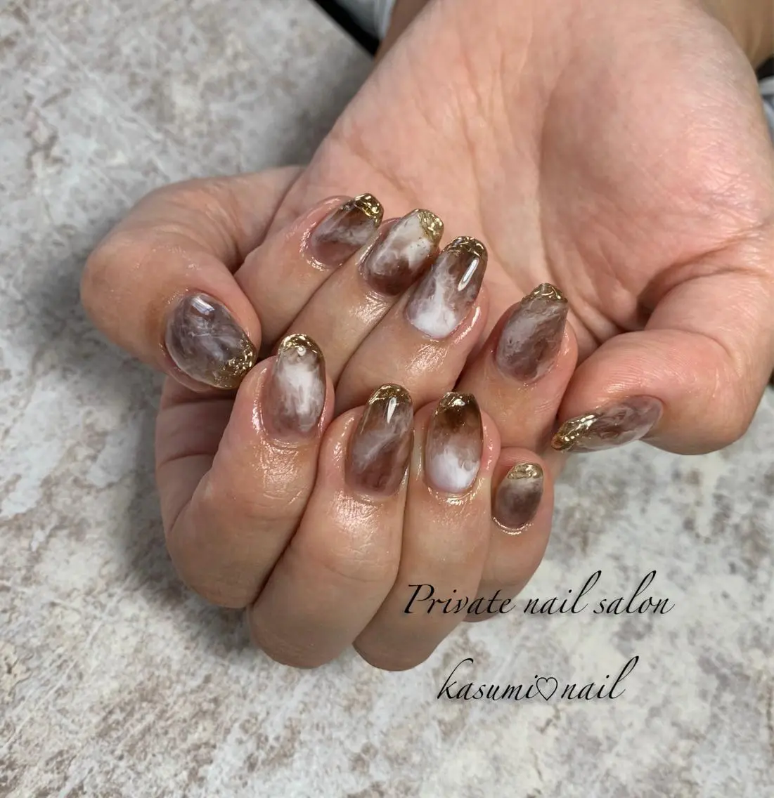 ネイル マグネットネイル ミラーネイル ニュアンスネイル 冬ネイル KASUMI♡ Nailのネイルデザイン