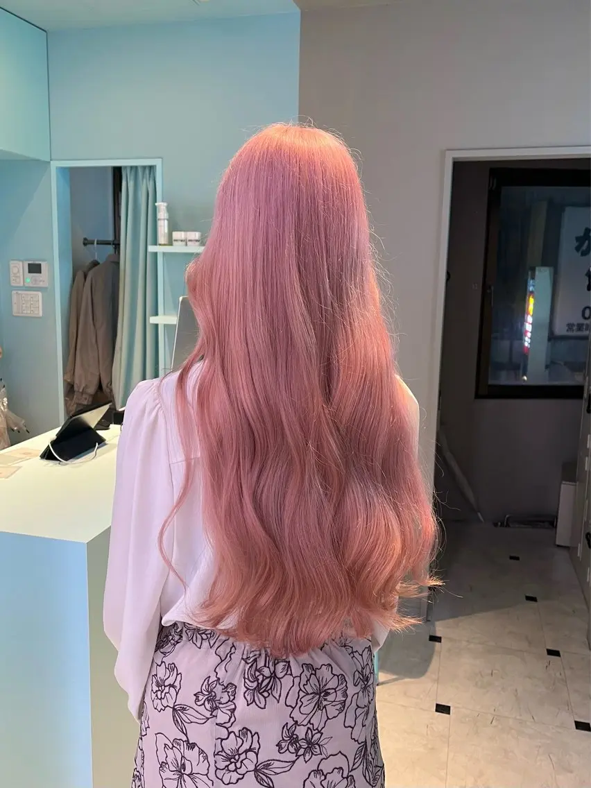 ロング カラー ヘアカラー トリートメント ブリーチカラー 🩵MIZUKIのヘアスタイル