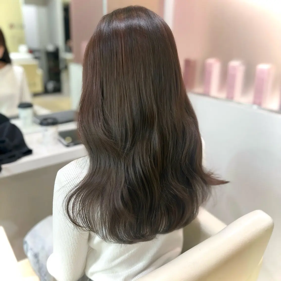 ロング ヘアカラー トリートメント 新宿/艶カラー 🎀韓国ヘアKANAのヘアスタイル