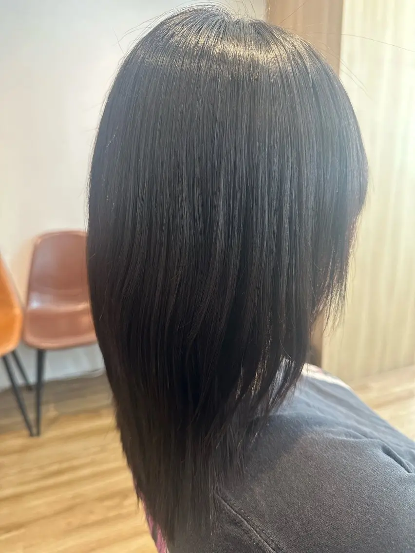 ミディアム パーマ 縮毛矯正 ✨✂️Nori ✂️✨のヘアスタイル