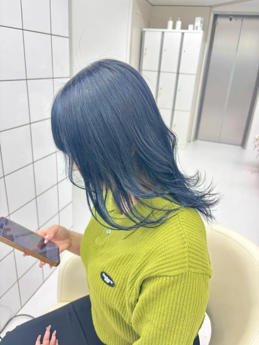 セミロング カラー ヘアカラー トリートメント 🎀ブリーチモデル 🎀募集中/moyuのヘアスタイル