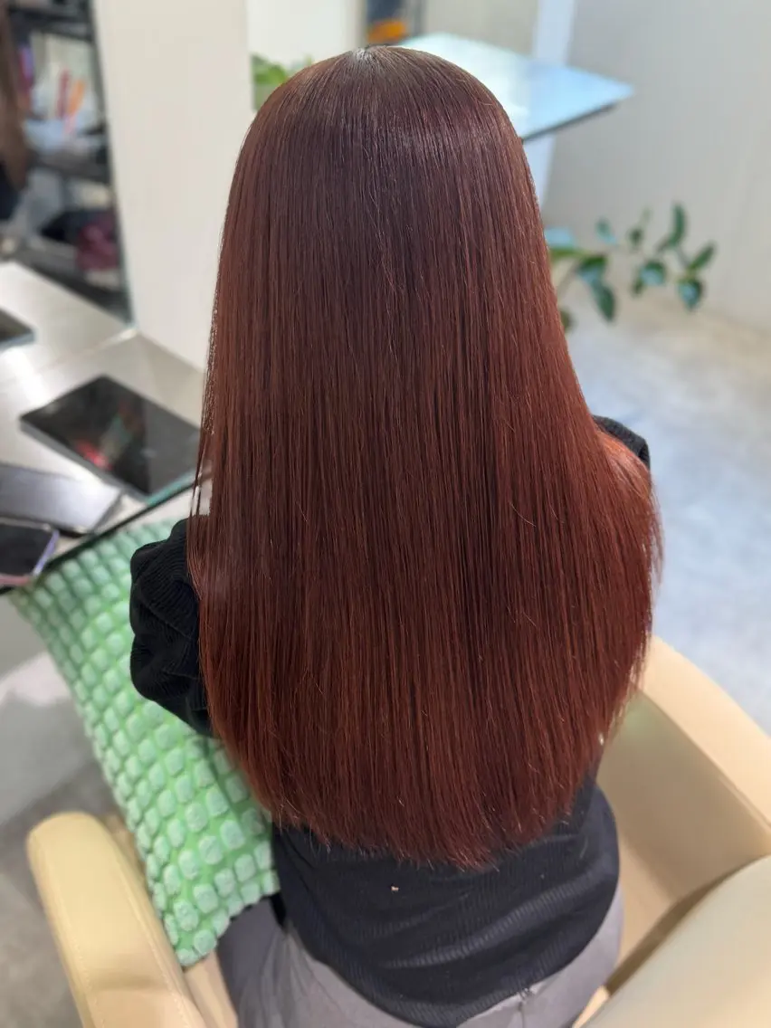 ロング カラー カット ヘアカラー トリートメント 夜23時まで予約🉑 reverieあきらのヘアスタイル