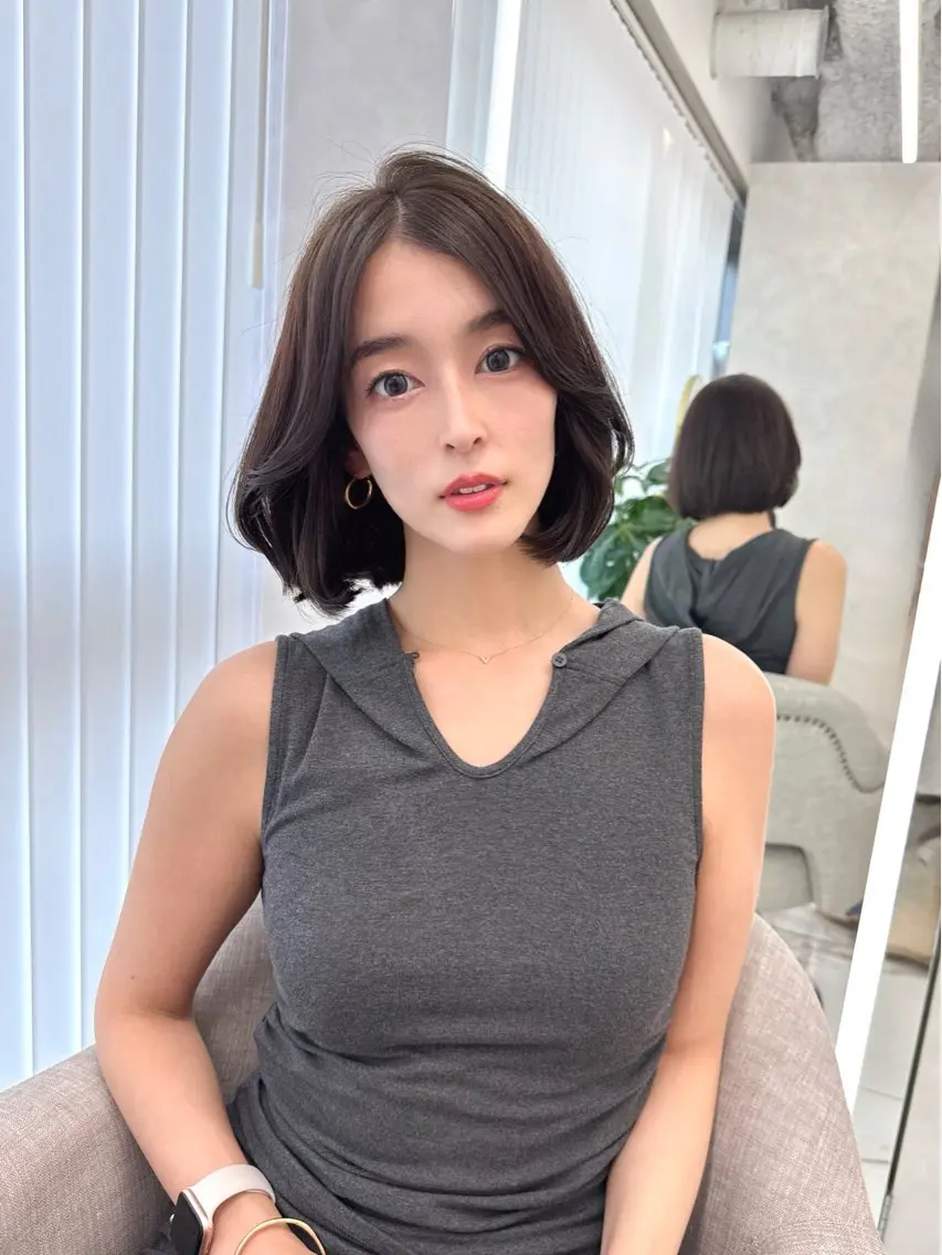 ショート カラー カット ヘアカラー トリートメント オーダーメイド ALLON髪質改善のヘアスタイル